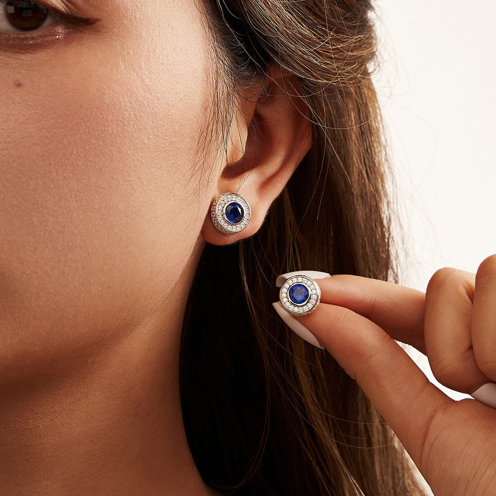 925 Sterling Silver Zircon Earrings