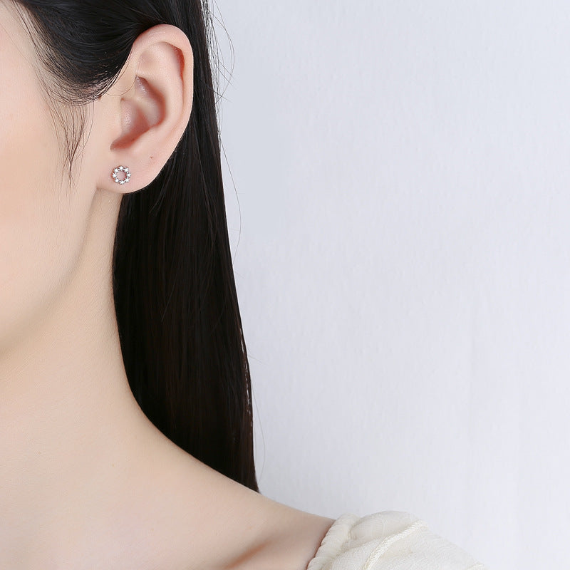 925 Sterling Silver Screw Back Stud Earrings