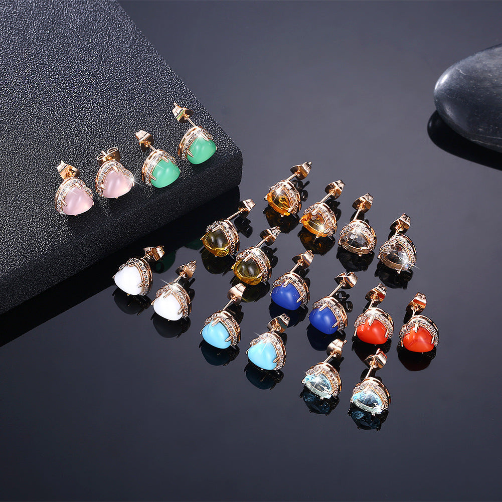 Brass With Plated Fashion Jewelry Earrings