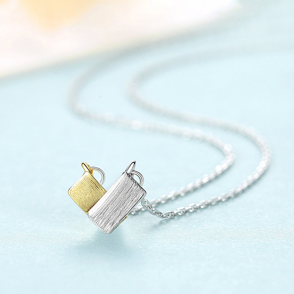 925 Sterling Silver Heart Necklace Fashion Jewelry Gift for Women Girls