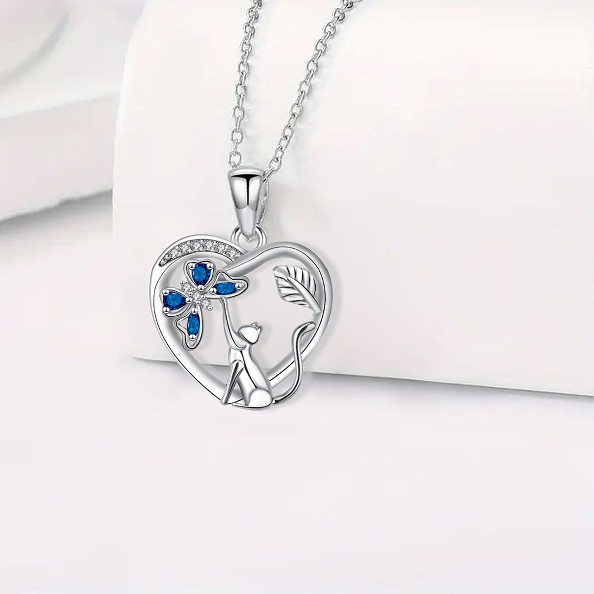 Copper With Silver Plated Heart Pendant Necklace