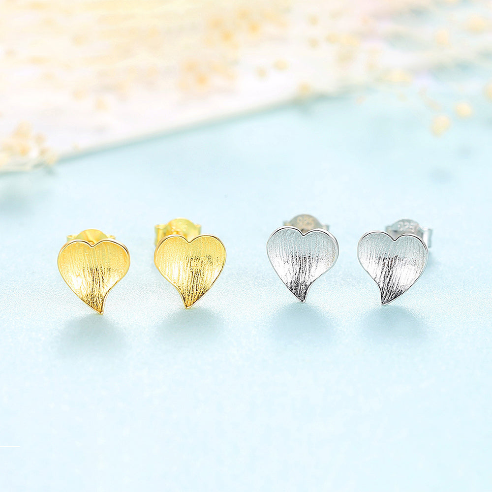925 Sterling Silver Heart Earrings Fashion Jewelry Gift for Women Girls