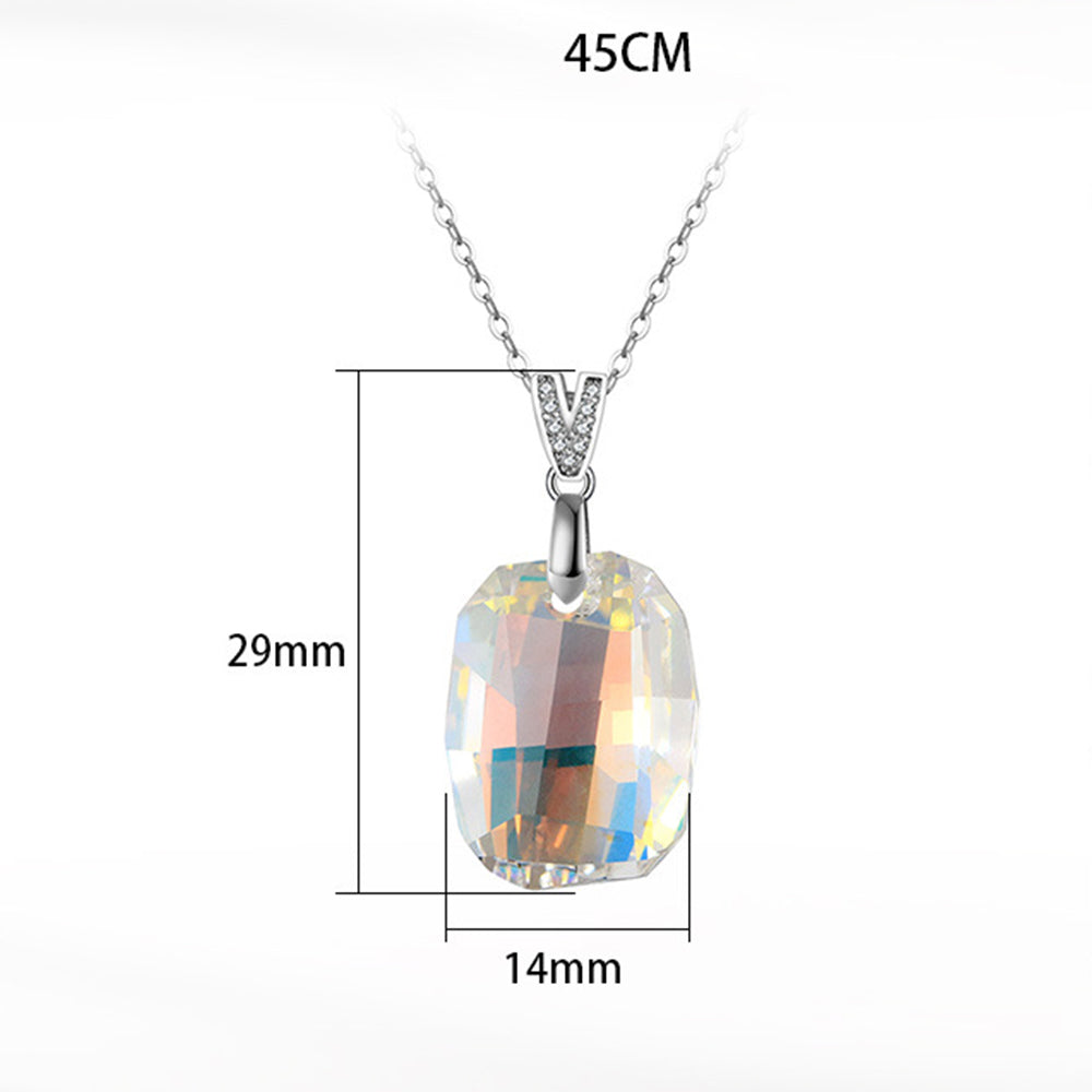 925 Sterling Silver Crystal Necklace