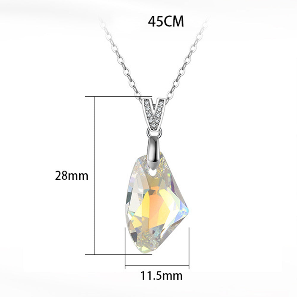 925 Sterling Silver Crystal Necklace