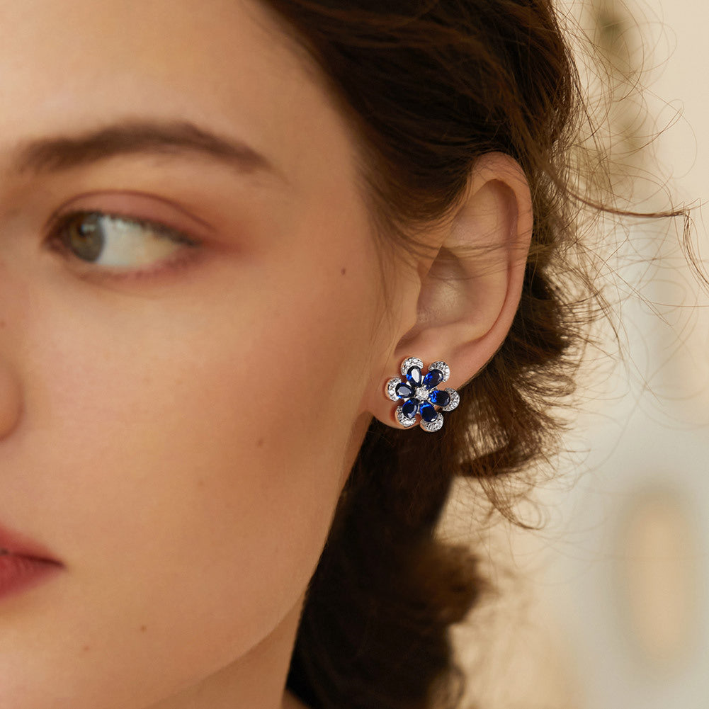 925 Sterling Silver Zircon Earrings