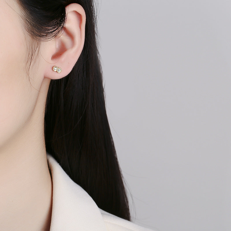 925 Sterling Silver 8 Screw Back Stud Earrings