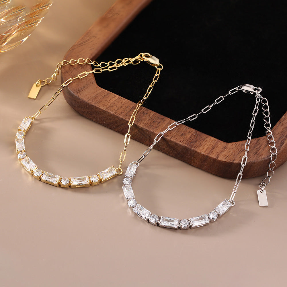 925 Sterling Silver Tennis Bracelet Extension Chain
