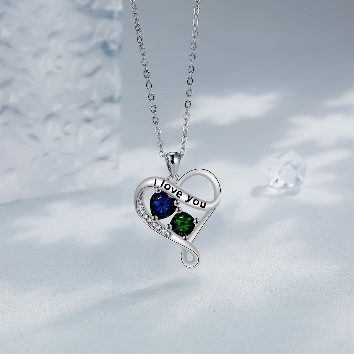 Copper With Silver Plated Heart Pendant Necklace