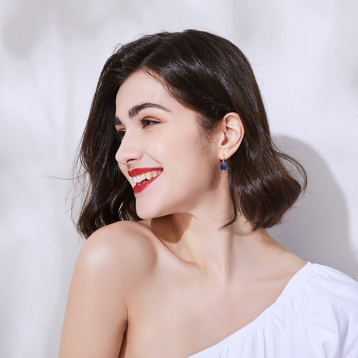 Copper With Silver Plated Fashion Jewelry Earrings