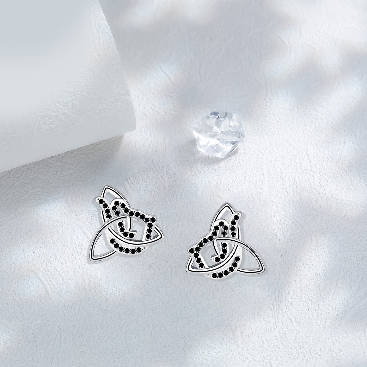 Copper With Silver Plated Fashion Jewelry Knot Earrings
