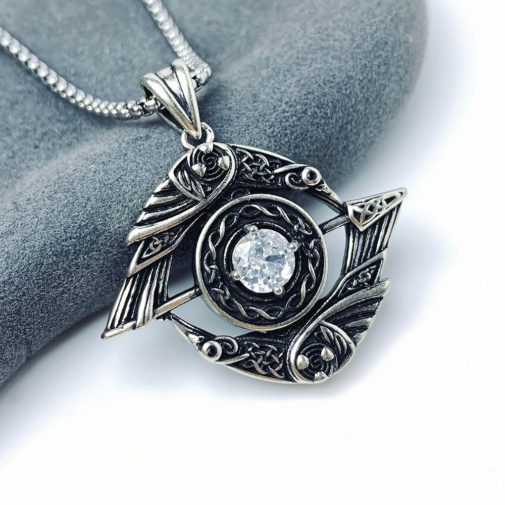 Eyes of Horus Pendant Necklace, Men Women's Fashion Jewelry, Perfect for Parties & Gifts, Elegant Accessory for Everyday Wear