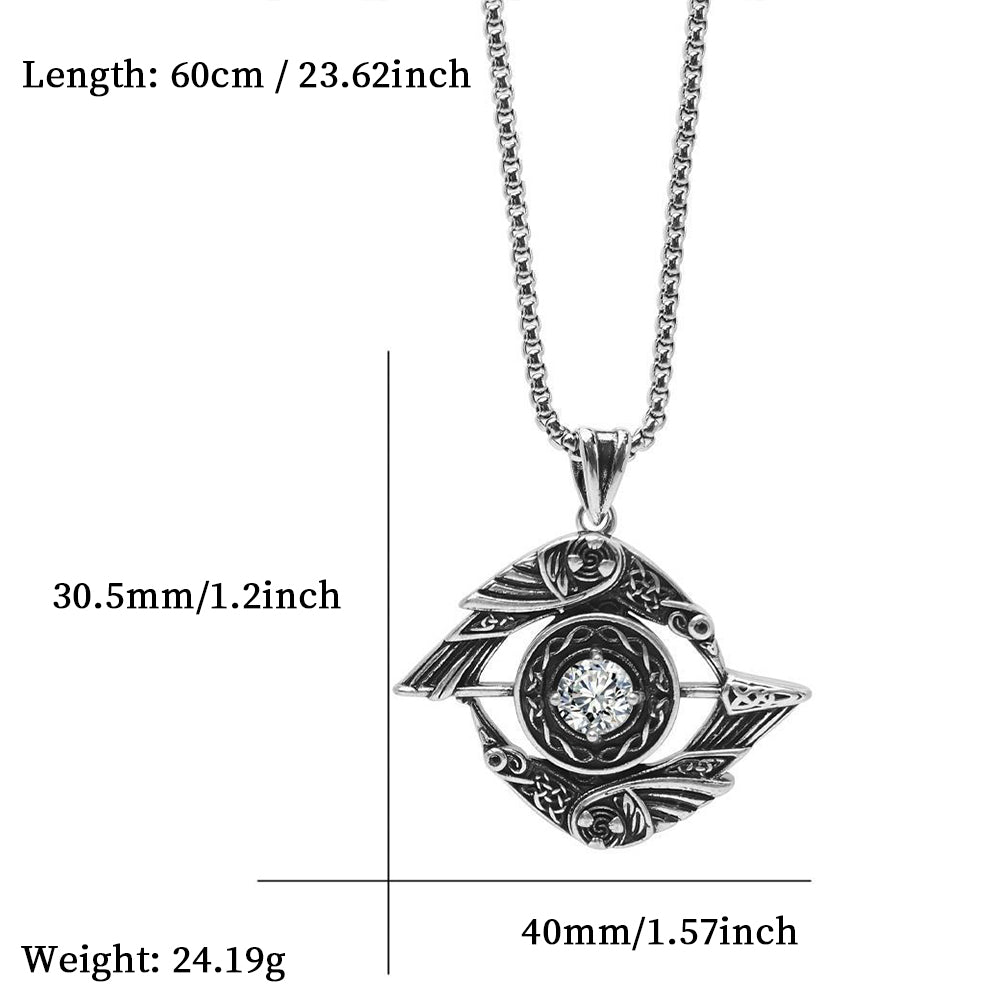 Eyes of Horus Pendant Necklace, Men Women's Fashion Jewelry, Perfect for Parties & Gifts, Elegant Accessory for Everyday Wear