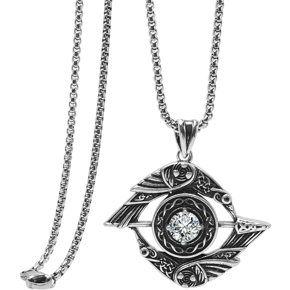Eyes of Horus Pendant Necklace, Men Women's Fashion Jewelry, Perfect for Parties & Gifts, Elegant Accessory for Everyday Wear