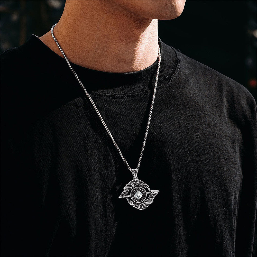 Eyes of Horus Pendant Necklace, Men Women's Fashion Jewelry, Perfect for Parties & Gifts, Elegant Accessory for Everyday Wear