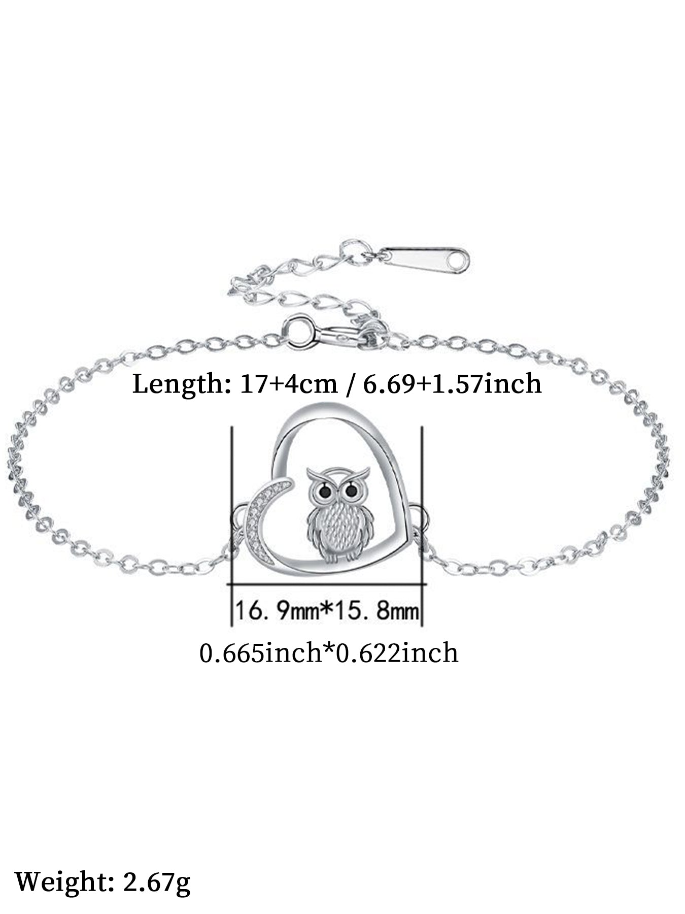 Cute Owl Design Bracelet, Fashionable Jewelry for Women & Girls, Trendy All-match & Exquisite Jewelry for Birthday Gift