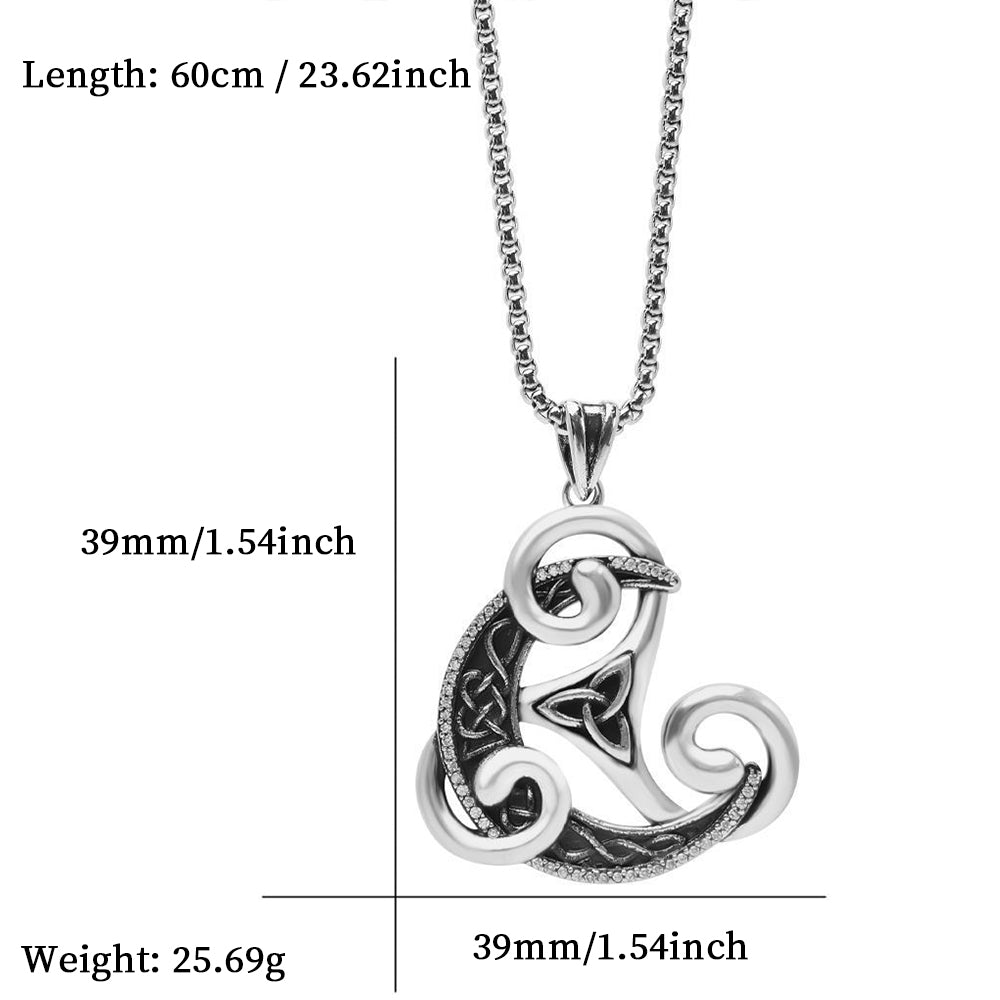 Celtic Pendant Necklace, Men Women's Fashion Jewelry, Perfect for Parties & Gifts, Elegant Accessory for Everyday Wear