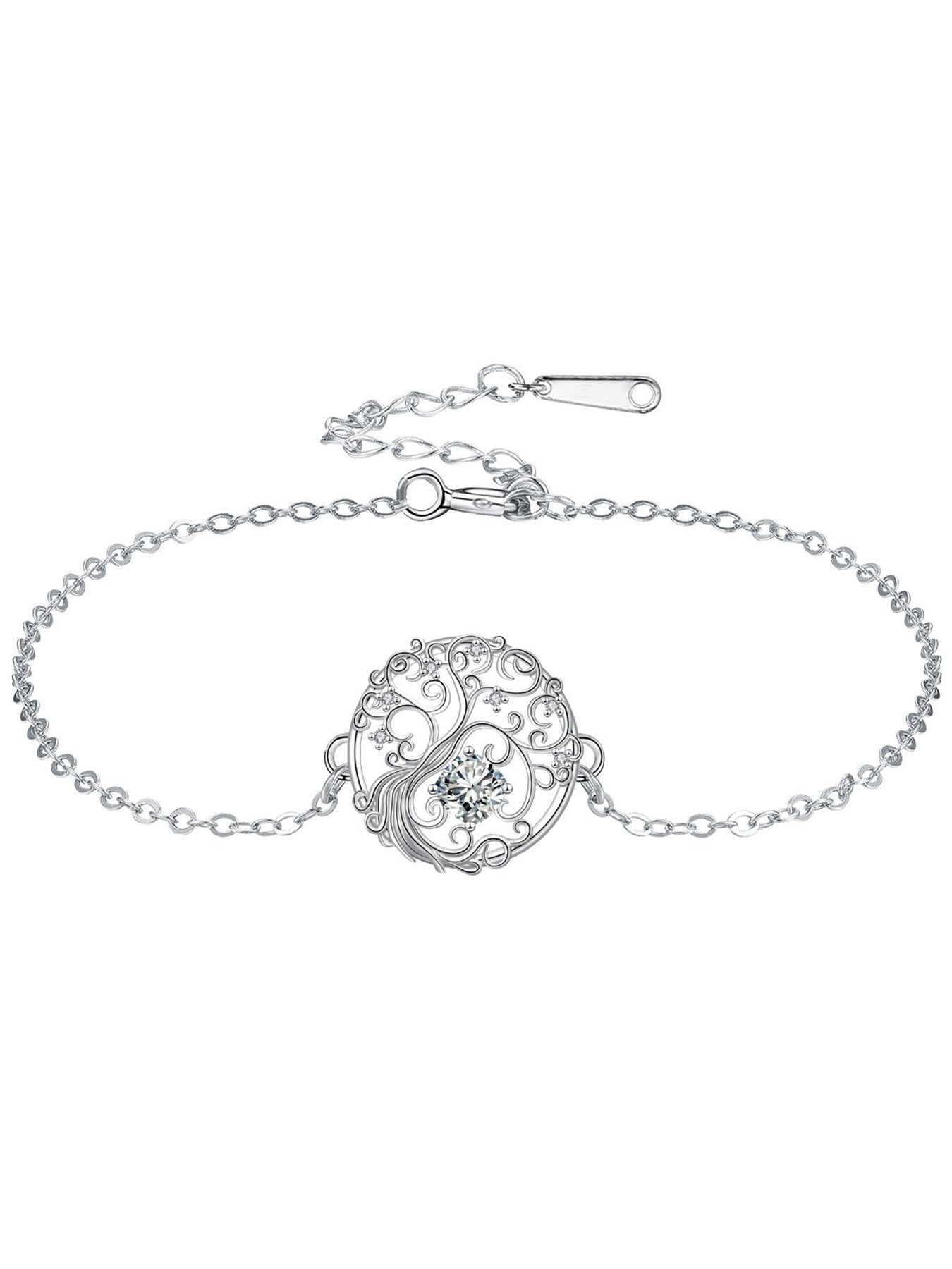 Women's Elegant Tree of Life Design Bracelet, Fashionable Jewelry for Party, Daily Clothing Decor, Trendy All-match & Exquisite Jewelry for Birthday Gift