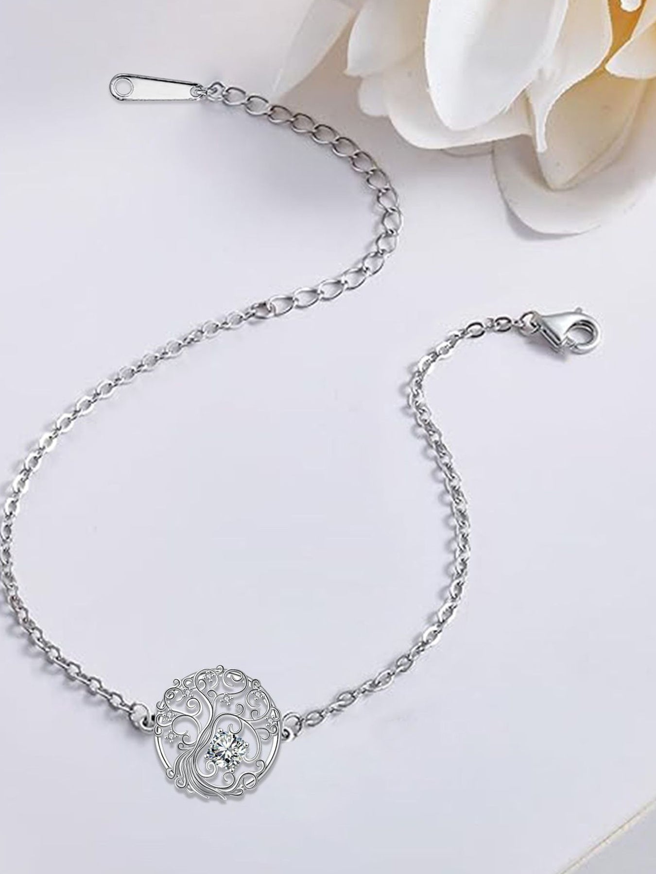 Women's Elegant Tree of Life Design Bracelet, Fashionable Jewelry for Party, Daily Clothing Decor, Trendy All-match & Exquisite Jewelry for Birthday Gift
