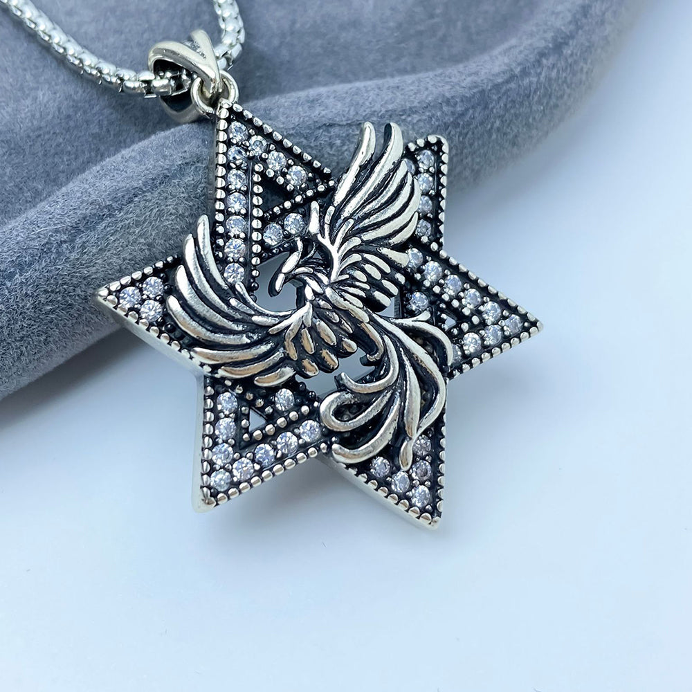 Hexagram Pendant Necklace, Men Women's Fashion Jewelry, Perfect for Parties & Gifts, Elegant Accessory for Everyday Wear