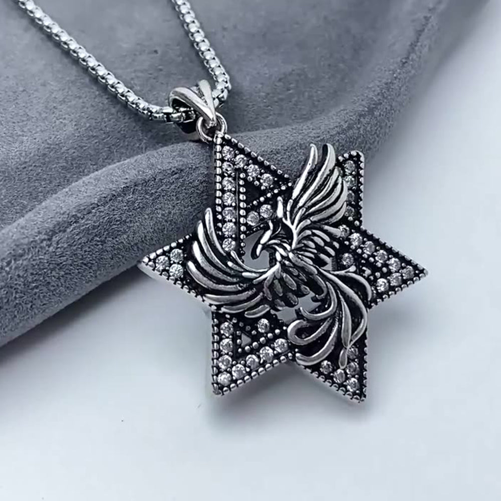 Hexagram Pendant Necklace, Men Women's Fashion Jewelry, Perfect for Parties & Gifts, Elegant Accessory for Everyday Wear