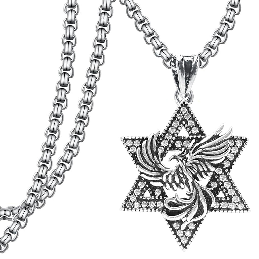 Hexagram Pendant Necklace, Men Women's Fashion Jewelry, Perfect for Parties & Gifts, Elegant Accessory for Everyday Wear