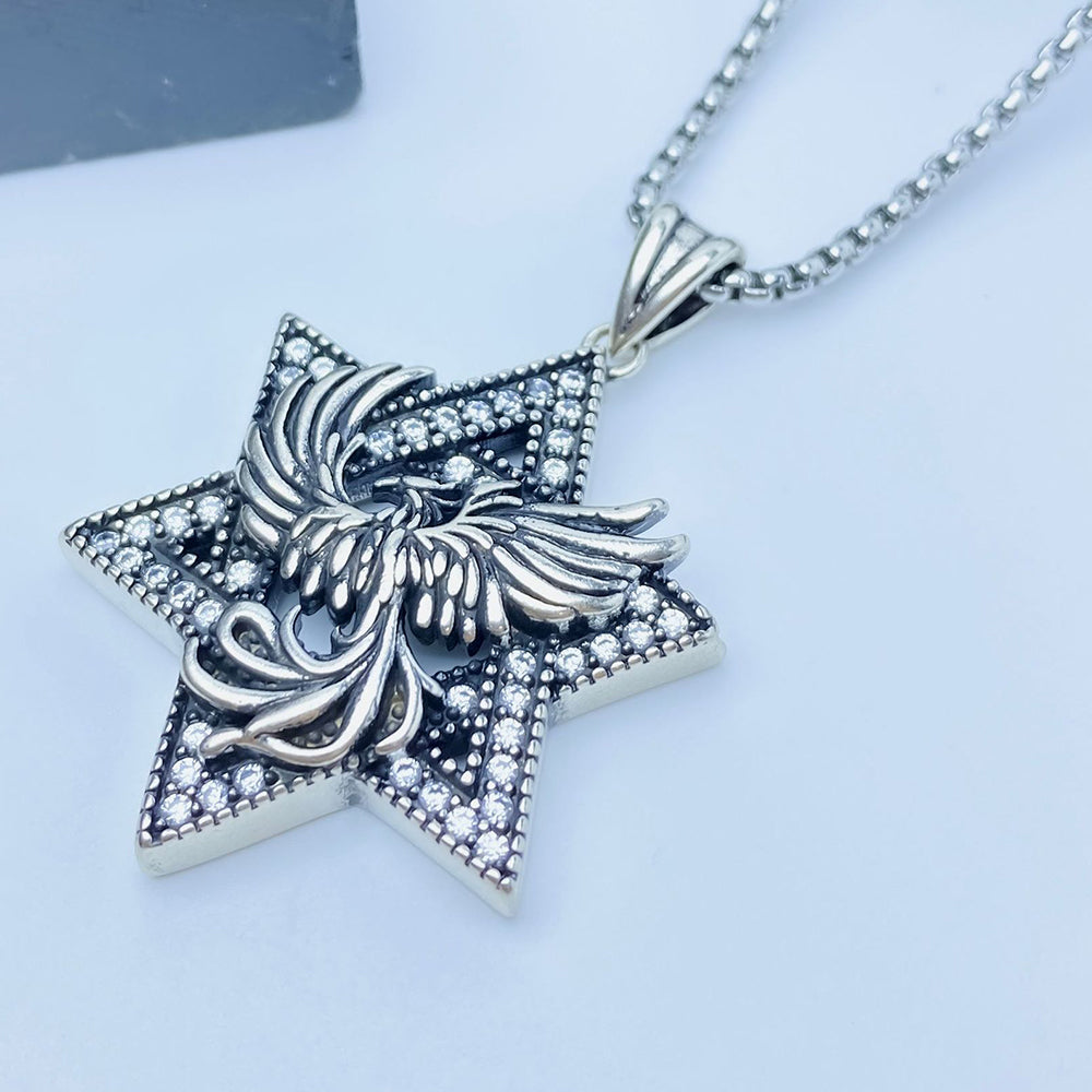 Hexagram Pendant Necklace, Men Women's Fashion Jewelry, Perfect for Parties & Gifts, Elegant Accessory for Everyday Wear