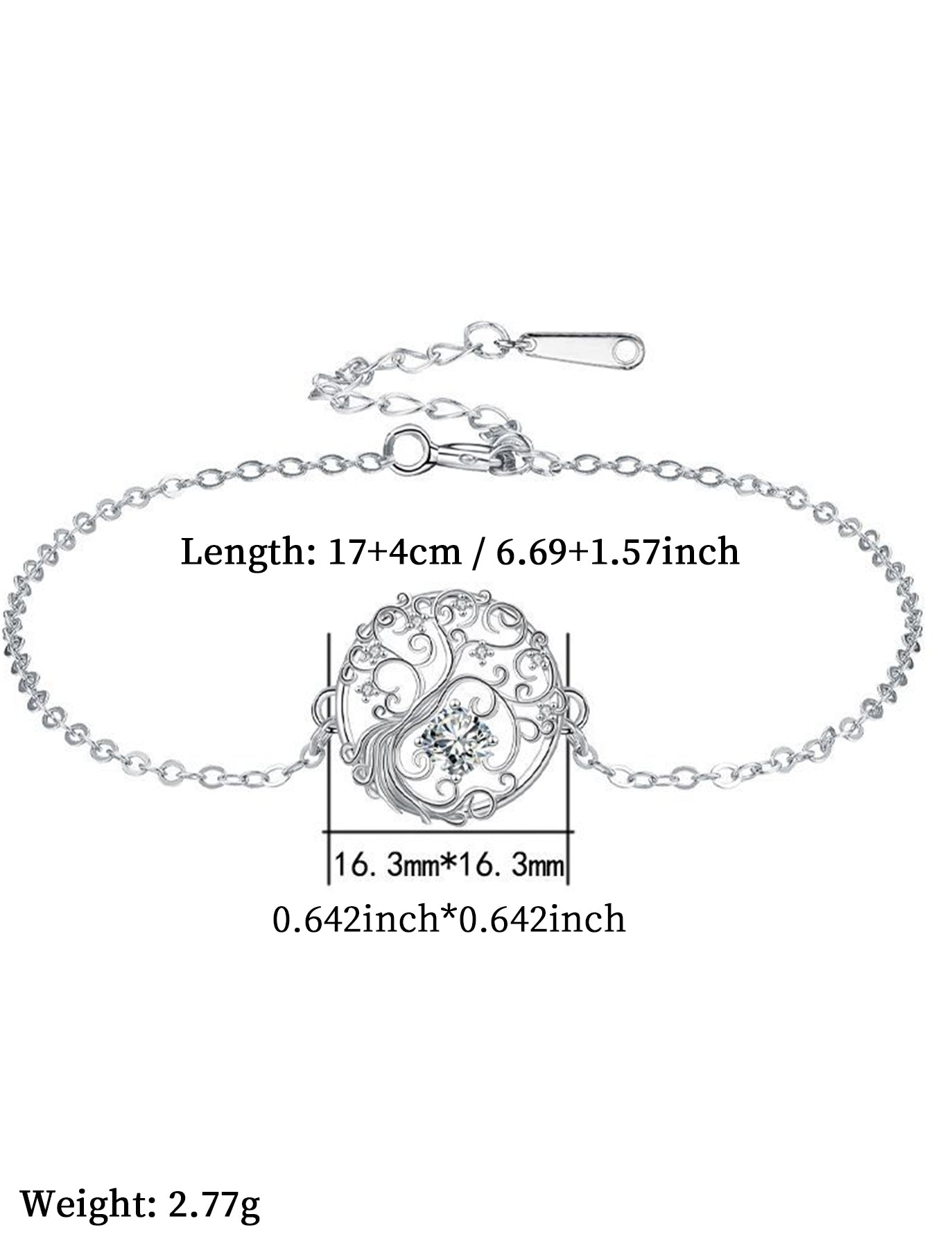 Women's Elegant Tree of Life Design Bracelet, Fashionable Jewelry for Party, Daily Clothing Decor, Trendy All-match & Exquisite Jewelry for Birthday Gift