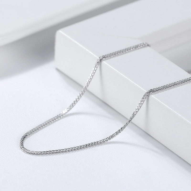 925 Sterling Silver Foxtail Chain 1.6mm 2.0mm