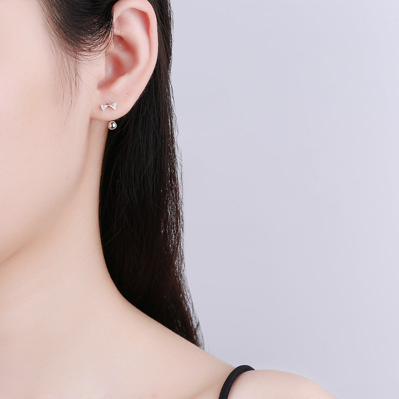 925 Sterling Silver Flower Screwed Earrings