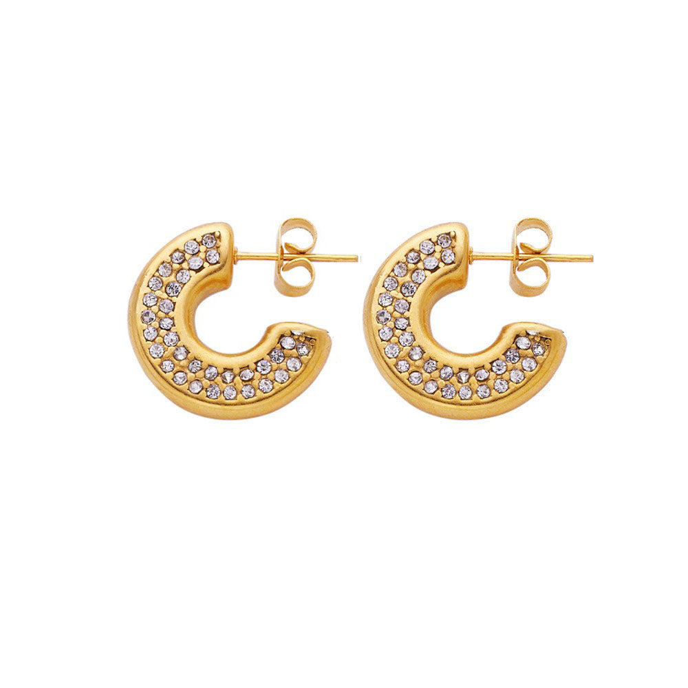 Stainless Steel Fashion Hoop Earrings