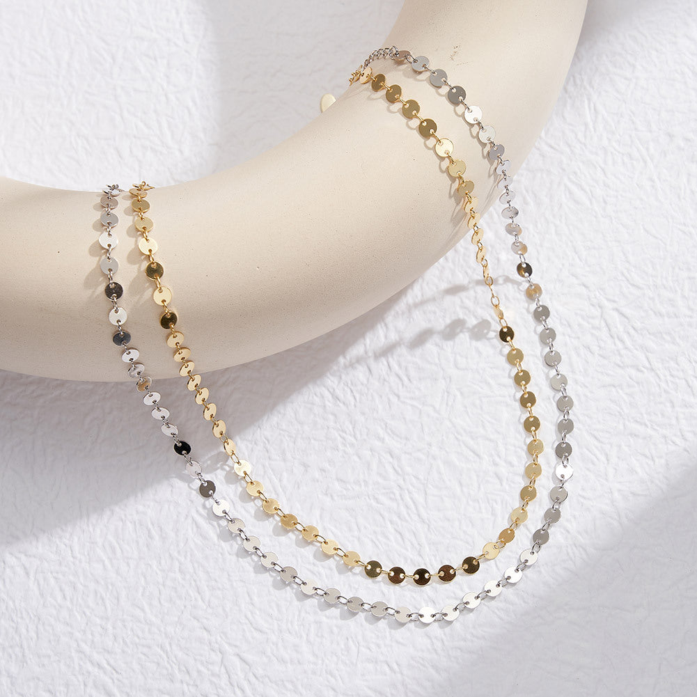 925 Sterling Silver Flat Mirror Chain