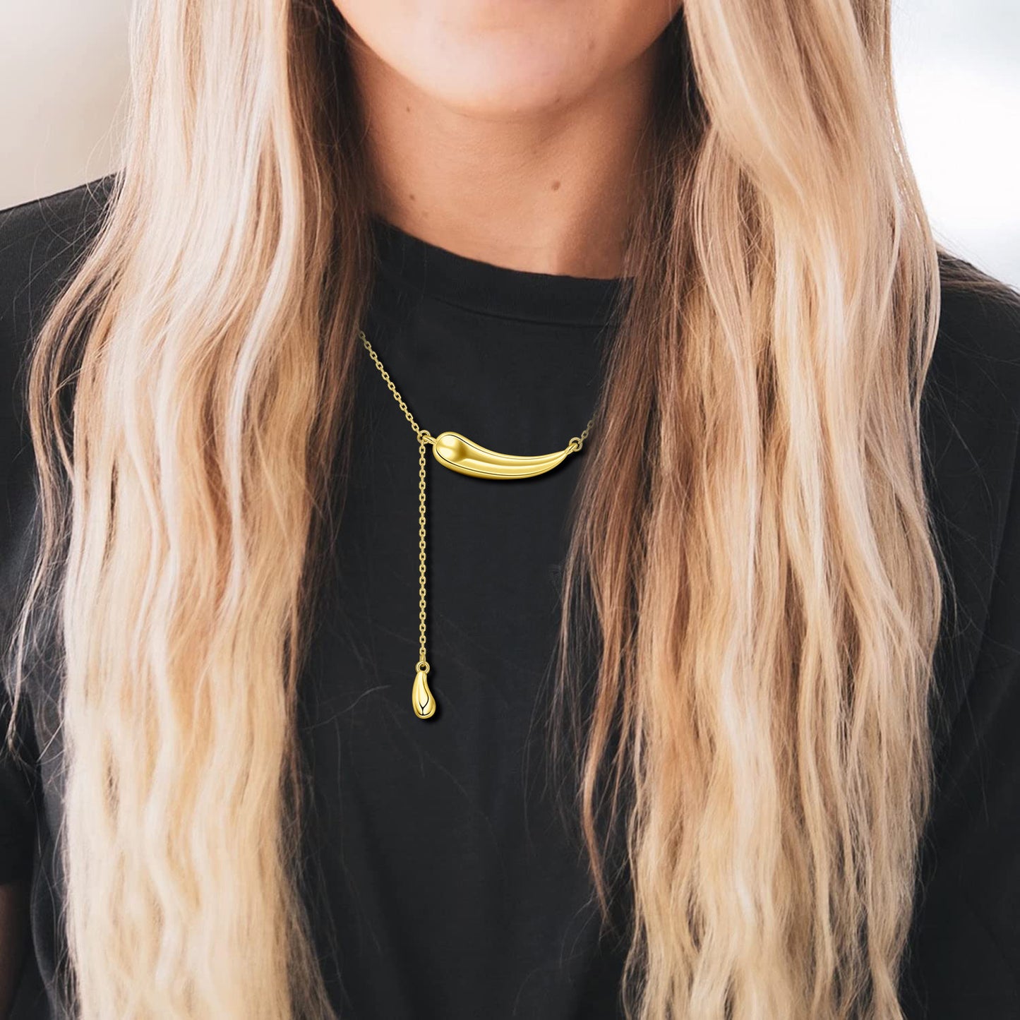 Brass With Plated Fashion Jewelry Necklace