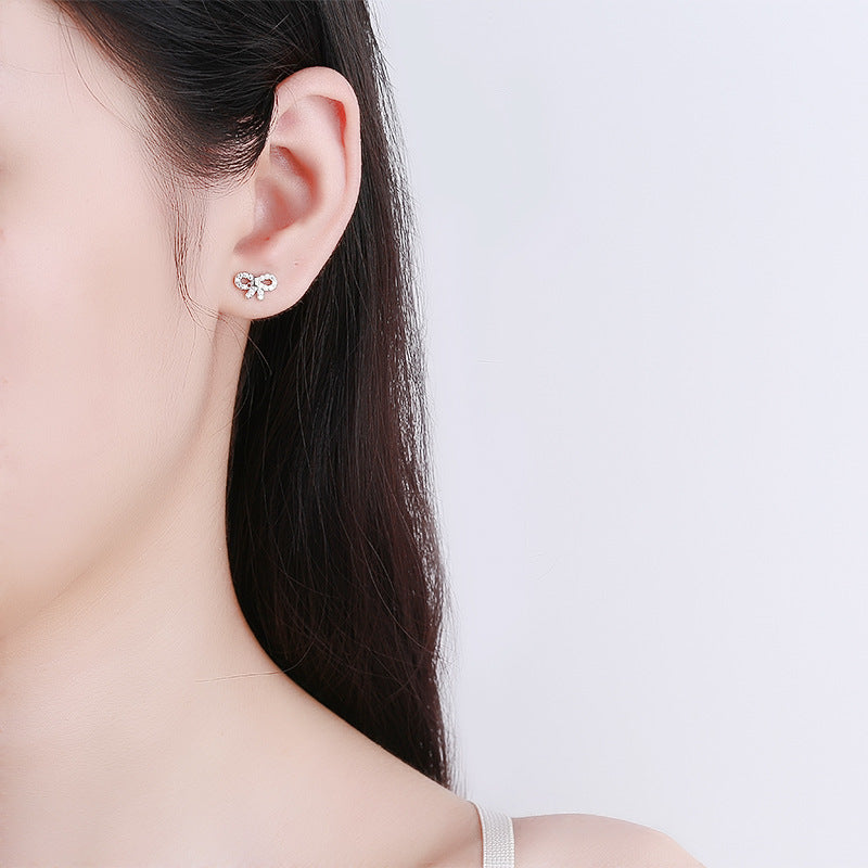 925 Sterling Silver Knot Screwed Earrings