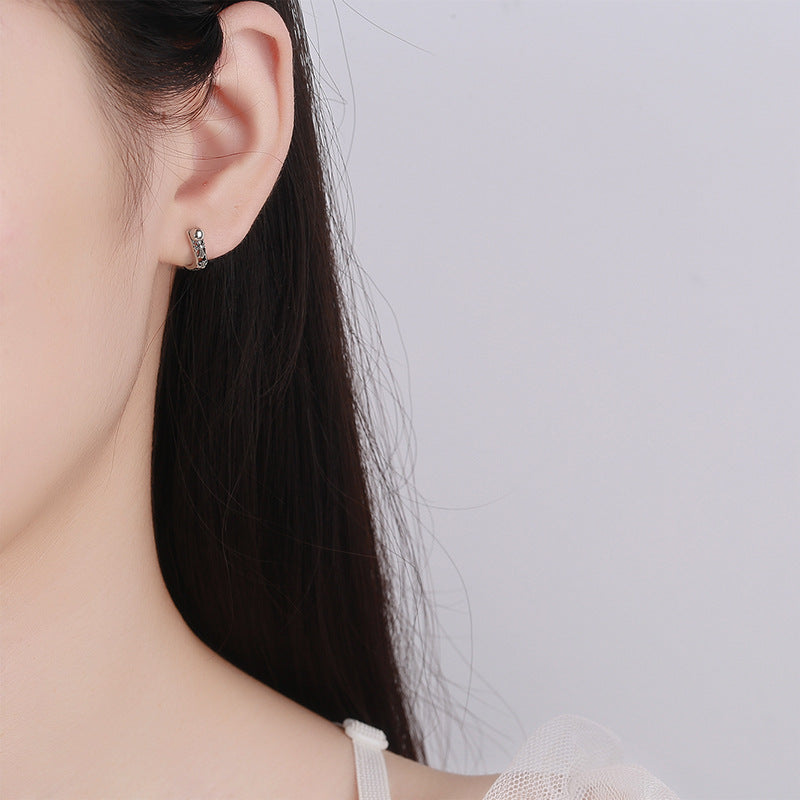 925 Sterling Silver Fashion Screw Back Stud Earrings