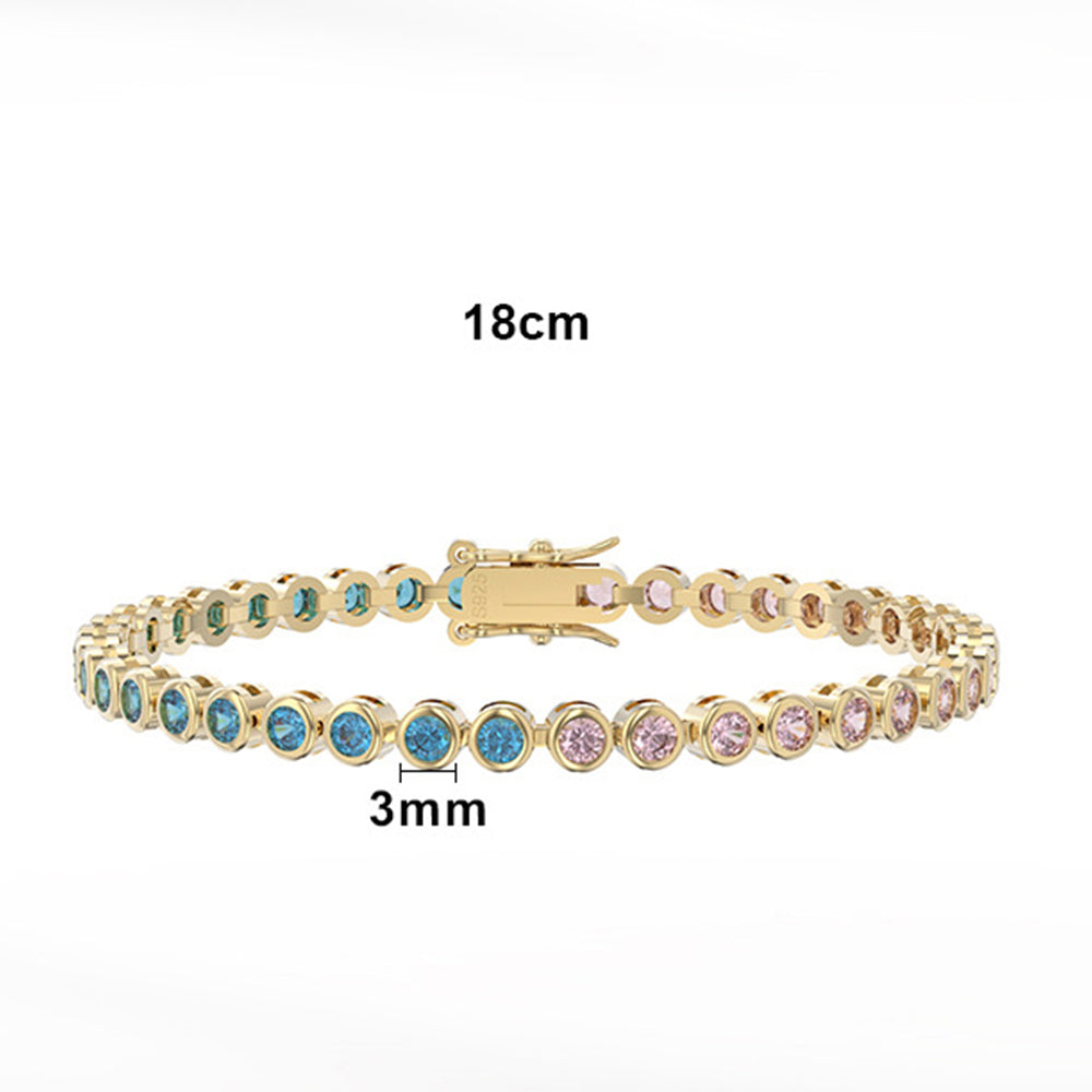 925 Sterling Silver 3mm Tennis Bracelet