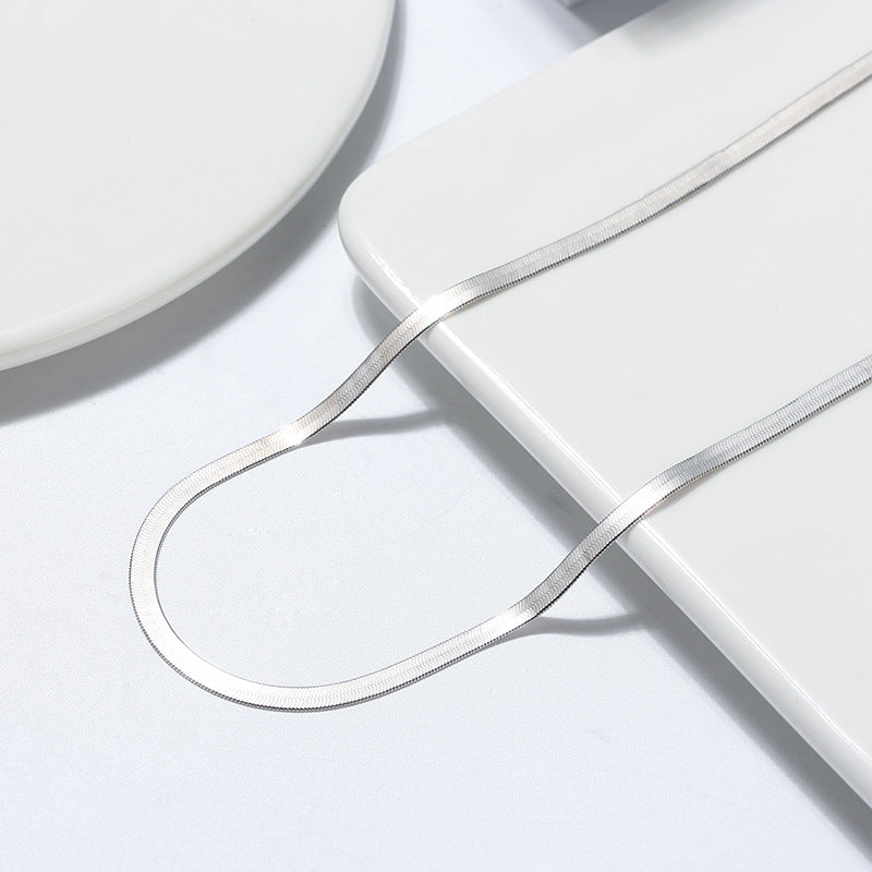 925 Sterling Silver Flat Snake Chain