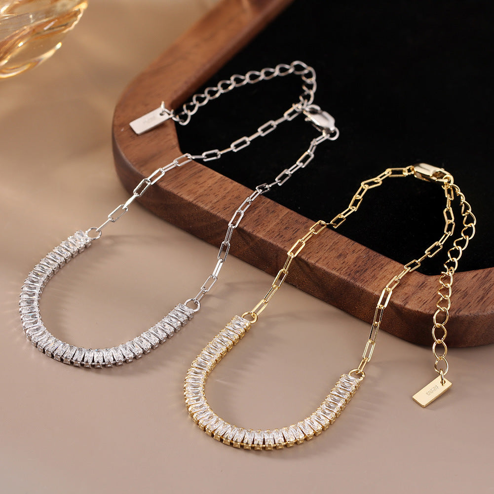 925 Sterling Silver Tennis Bracelet Extension Chain
