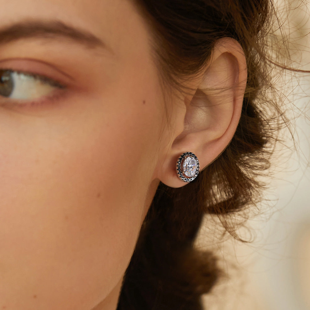 925 Sterling Silver Zircon Earrings