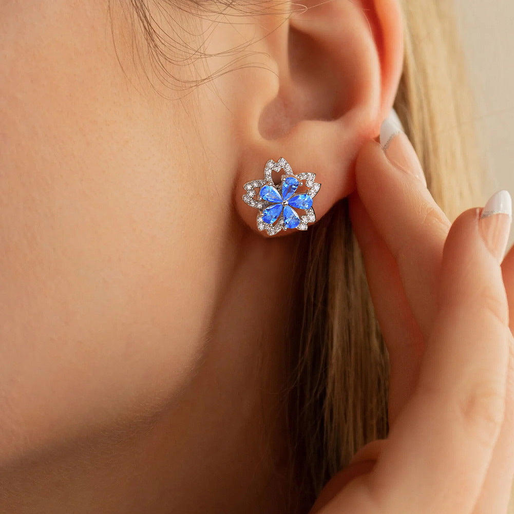 925 Sterling Silver Zircon Earrings