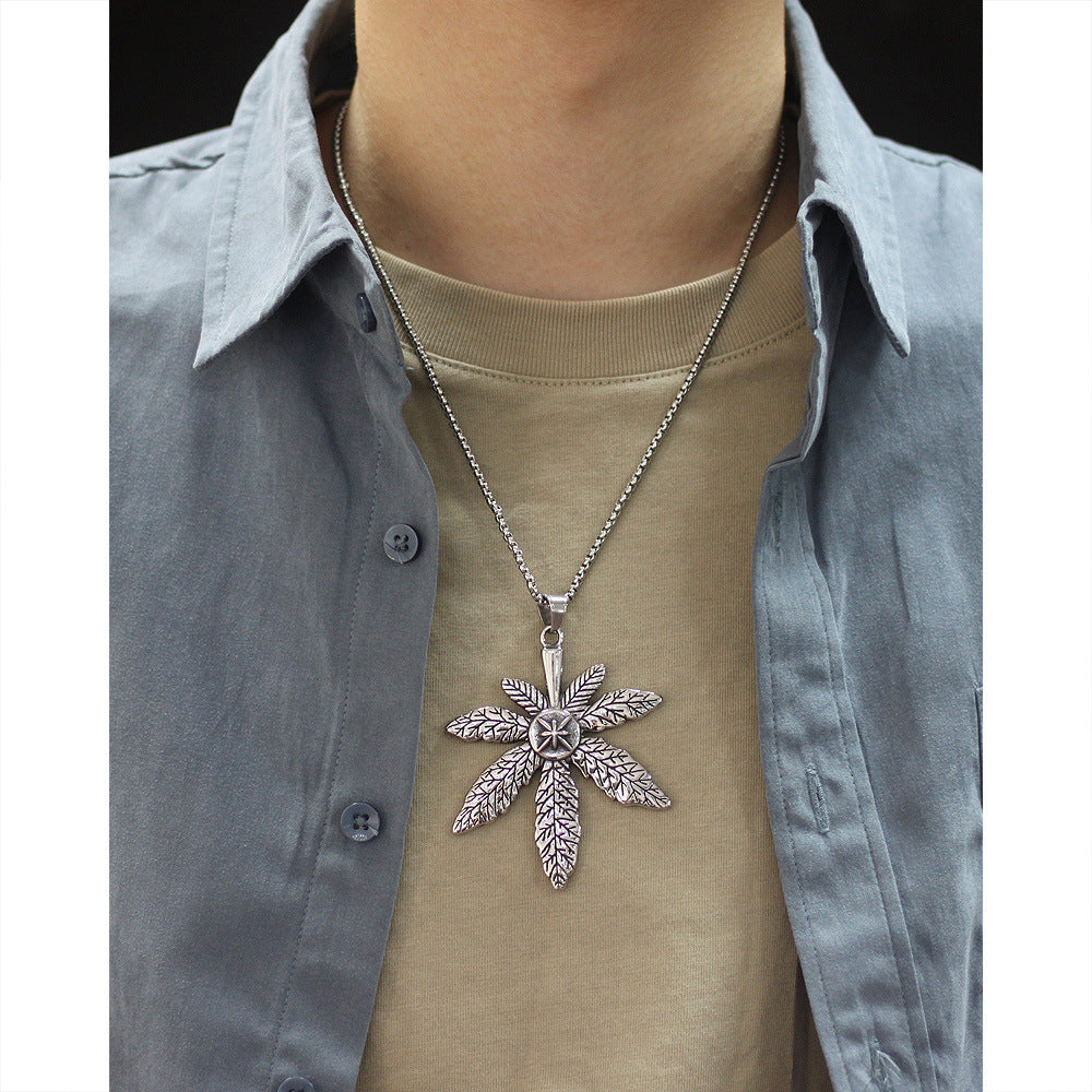 Stainless Steel Jewelry Leaf Fashion Necklace Chain