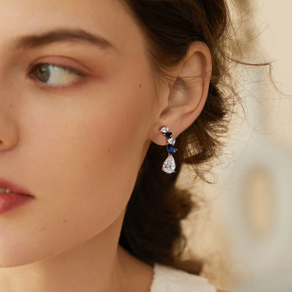 925 Sterling Silver Zircon Earrings