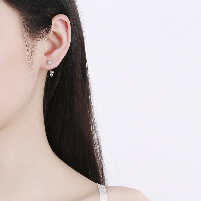 925 Sterling Silver Screw Back Stud Earrings