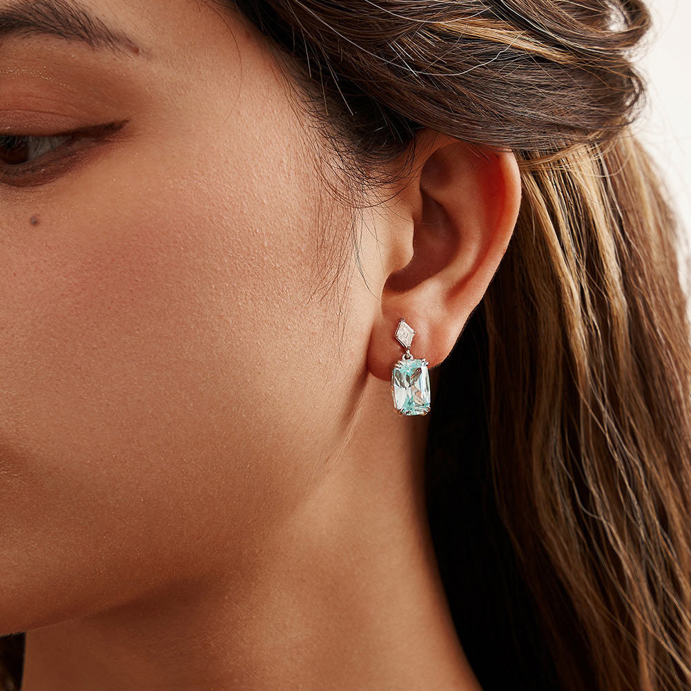 925 Sterling Silver Zircon Earrings