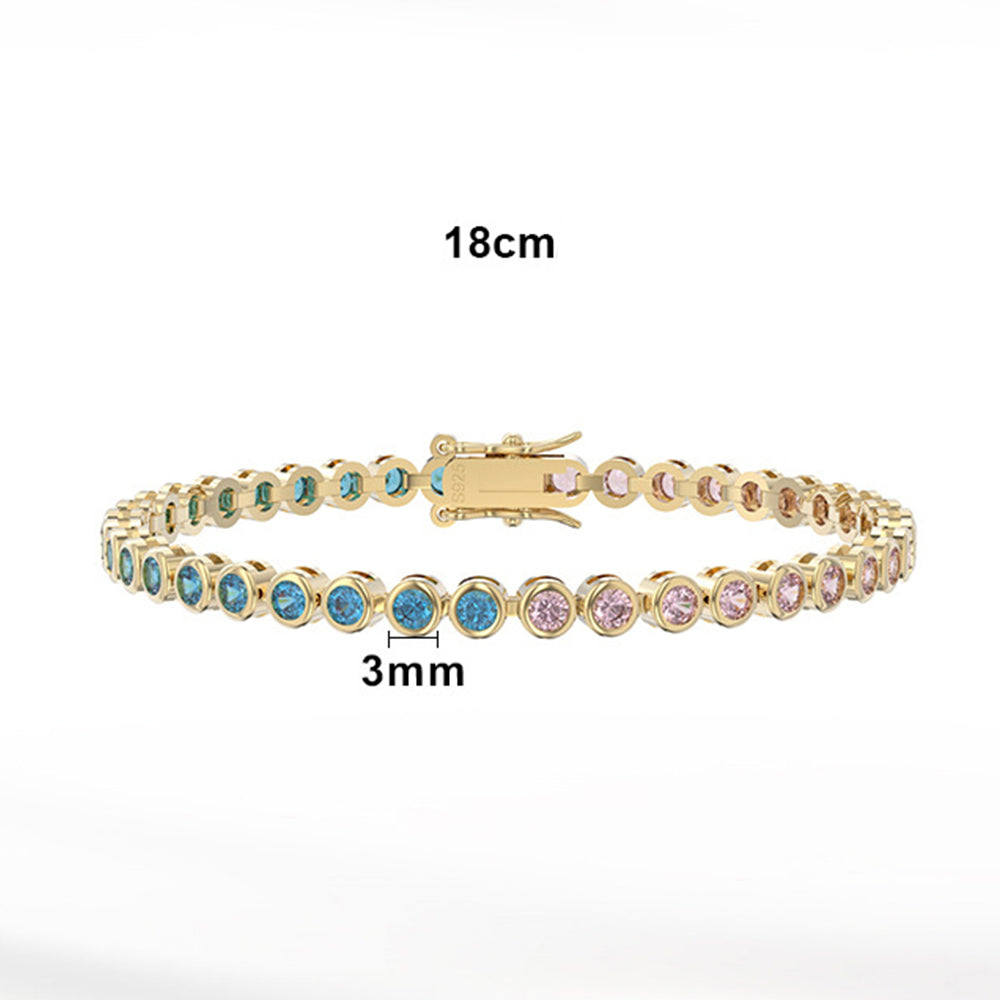 925 Sterling Silver 3mm Tennis Bracelet