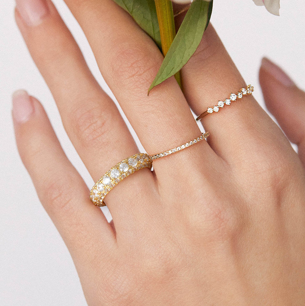 925 Sterling Silver Tennis Ring