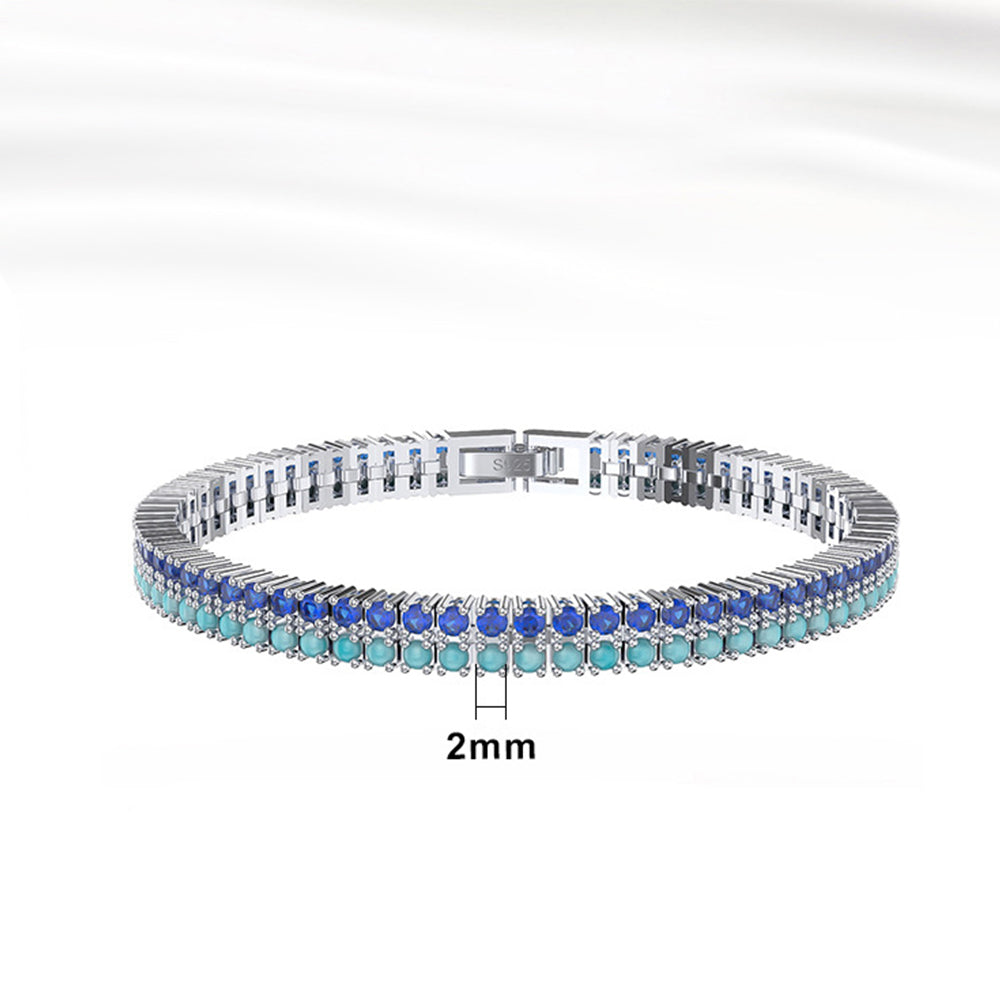 925 Sterling Silver Tennis Bracelet