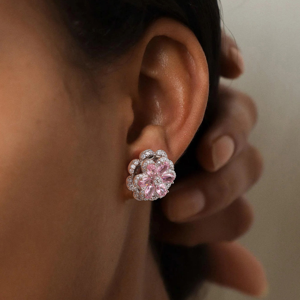 925 Sterling Silver Zircon Earrings
