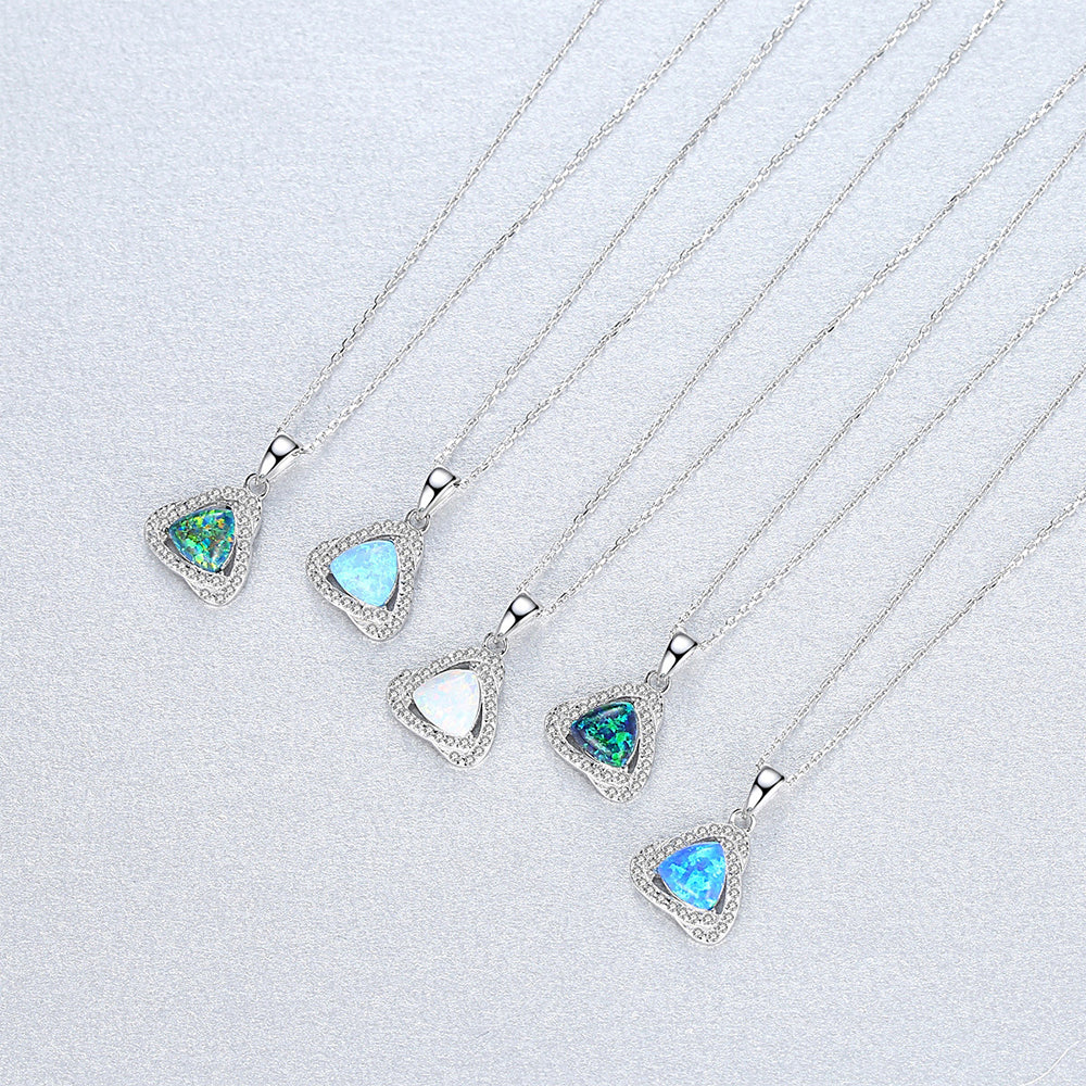 925 Sterling Silver Heart Necklace Fashion Jewelry Gift for Women Girls