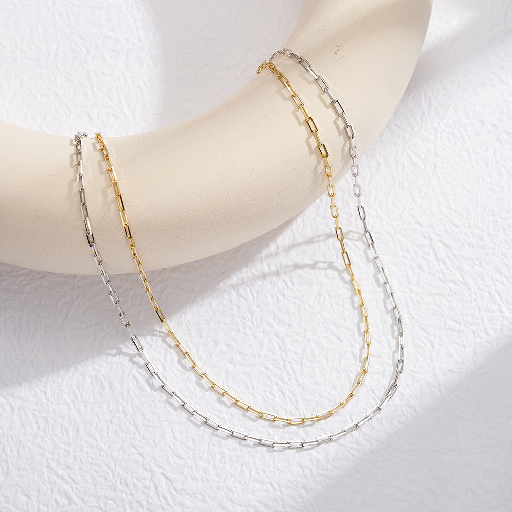 925 Sterling Silver Link Chain 1.8*4.2mm 2.2*6mm 3.0*9.3mm 4.5*12mm