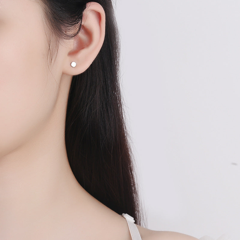 925 Sterling Silver Screw Back Stud Earrings